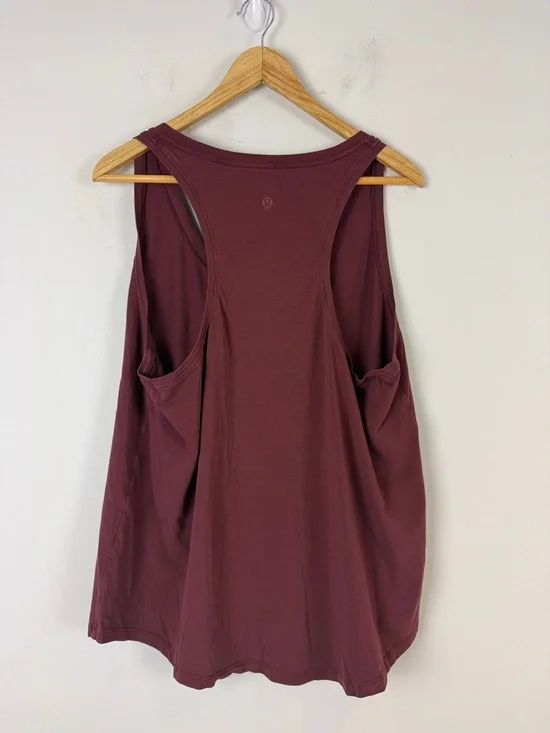 Lululemon Women’s Sleeveless Scoop Neck Tank Top - Burgundy - Picture 2 of 5